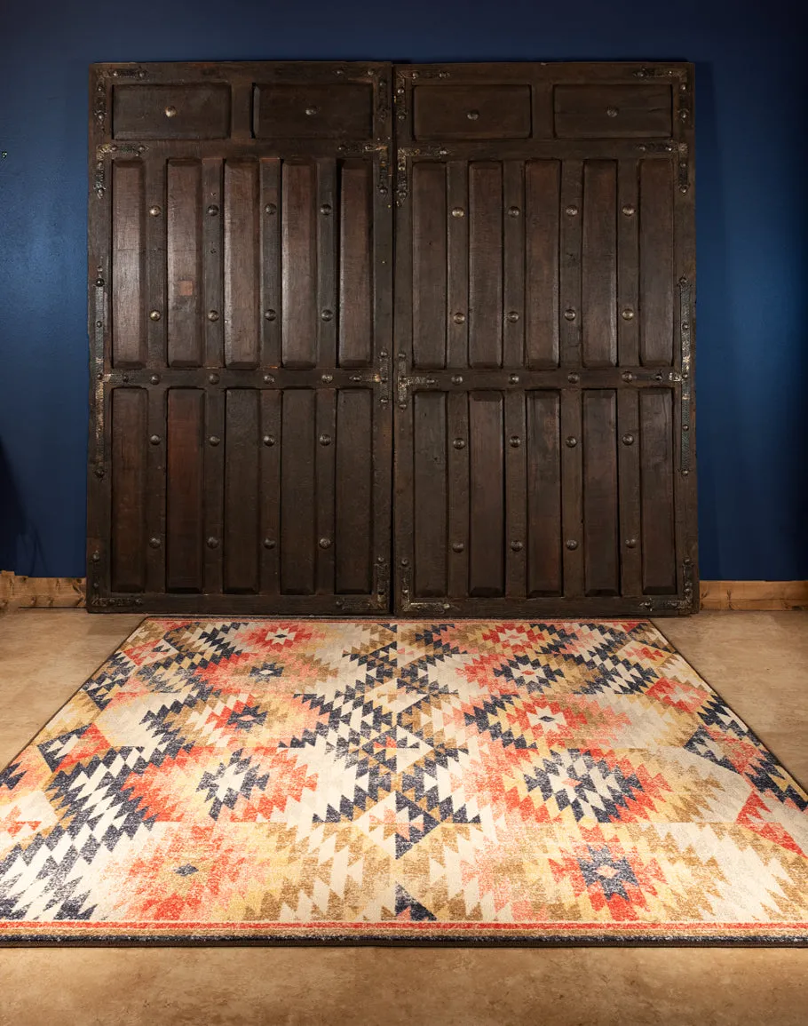 Southwestern Rugs - Distressed Red