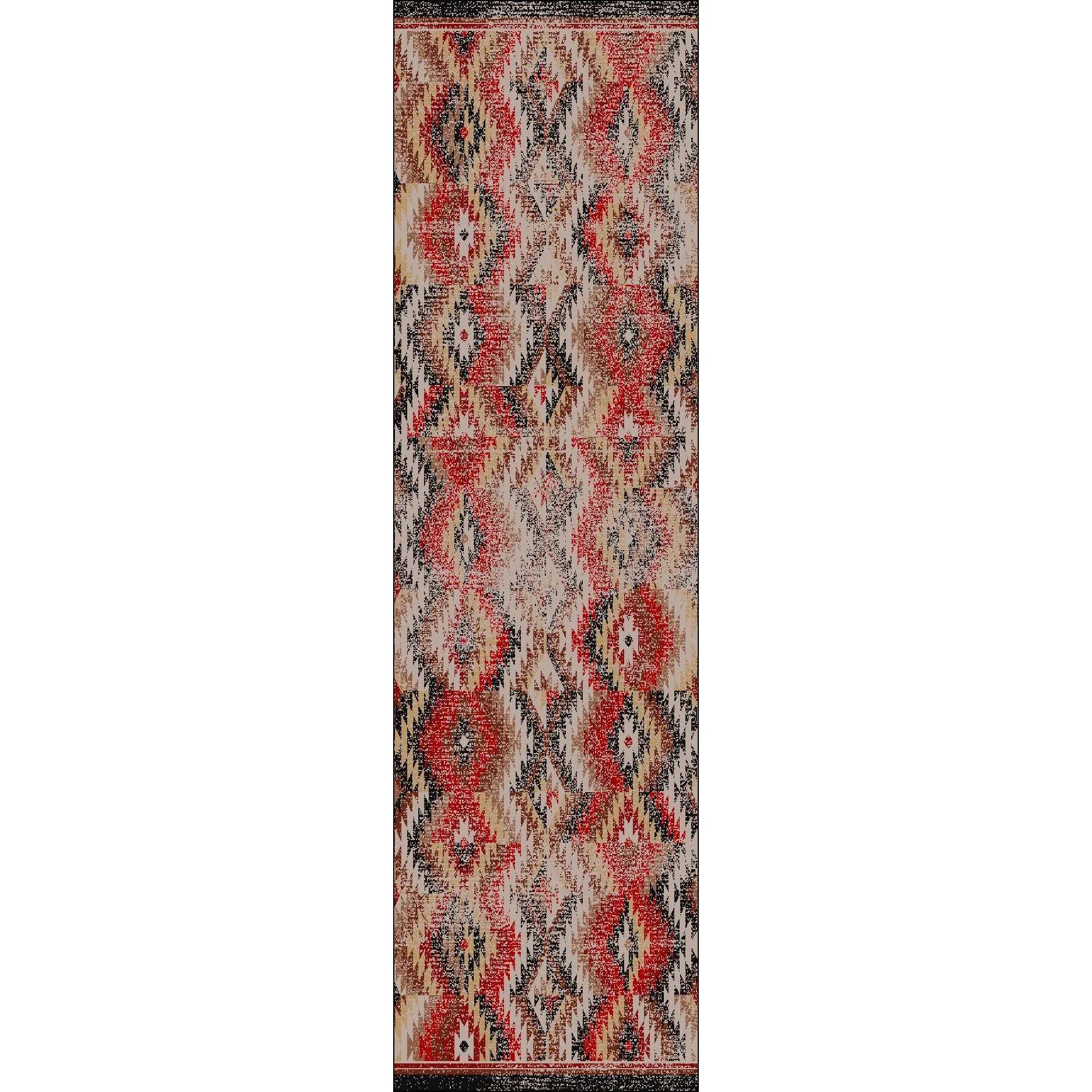 Southwestern Rugs - Distressed Red