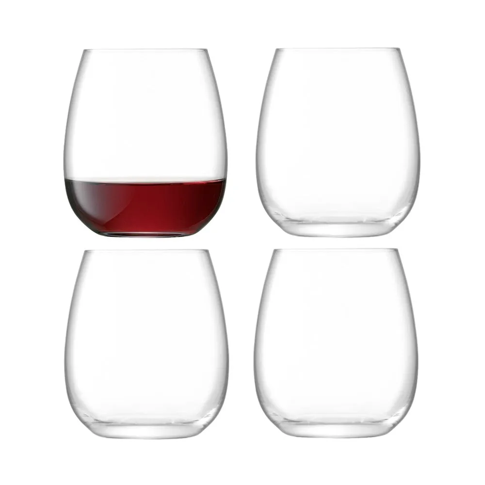 Special Buy Borough Stemless Wine Glass, Set of 4, 455ml