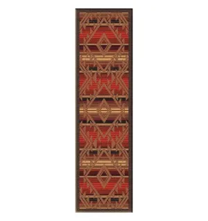 Spirit of Santa Fe Southwestern Floor Runner folding guest bed, rollaway bed