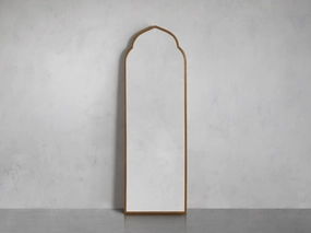 St Germain Arch Floor Mirror in Gold