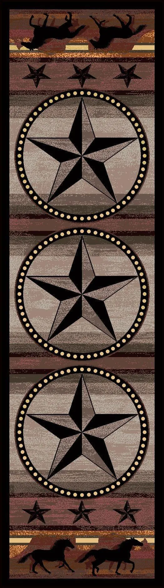 Star Stampede Western Area Rugs