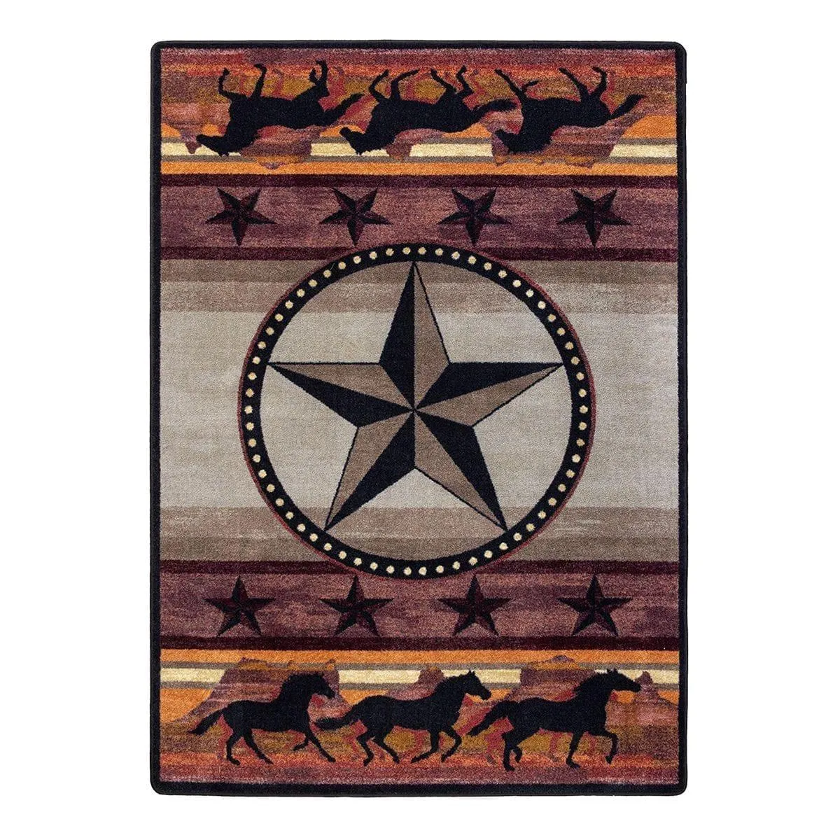 Star Stampede Western Area Rugs