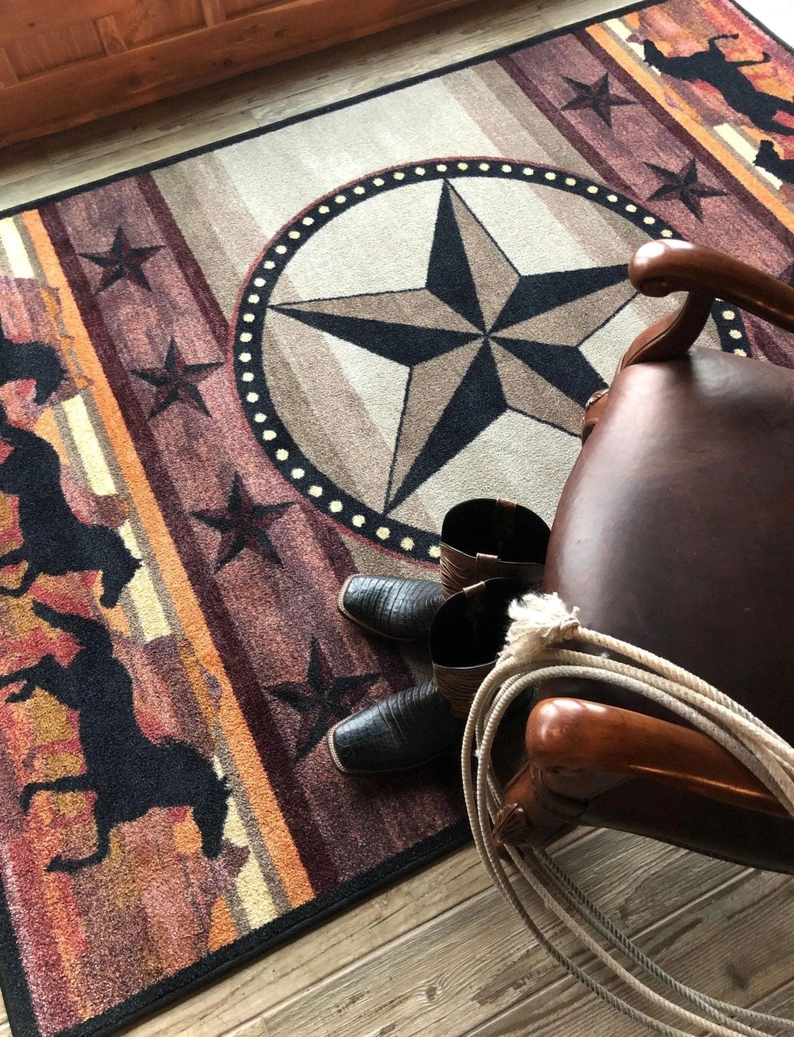 Star Stampede Western Area Rugs