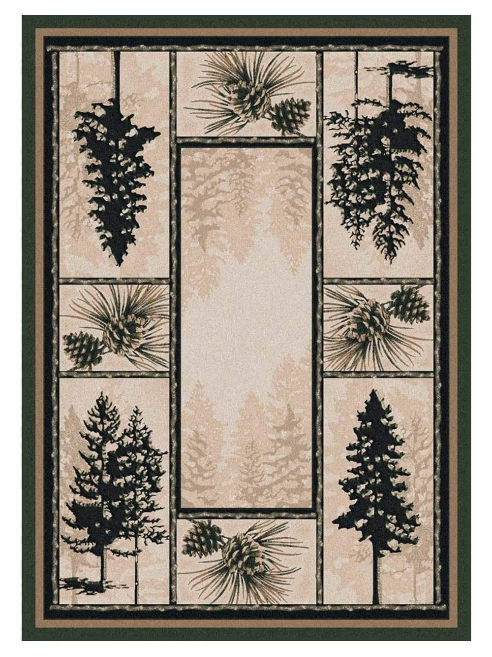 Stoic Pines Rug - Forest