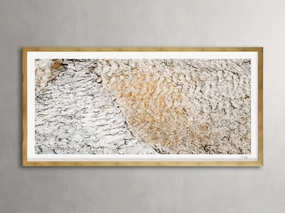 Stone Composition I Framed Print in Gold