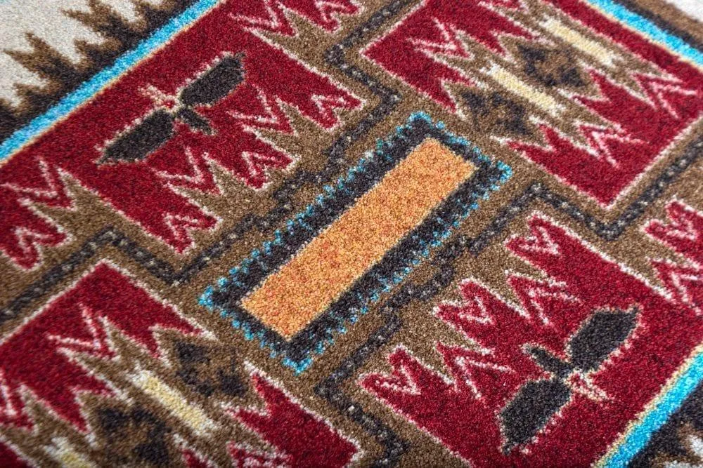 Storm Catcher Southwest Floor Runner - Rust