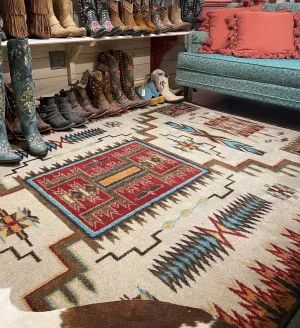 Storm Catcher Southwestern Area Rug 11x13 serving tray, cheese board