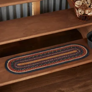 Stratton Jute Stair Tread Oval Latex 8.5x27 kitchen table, dining set