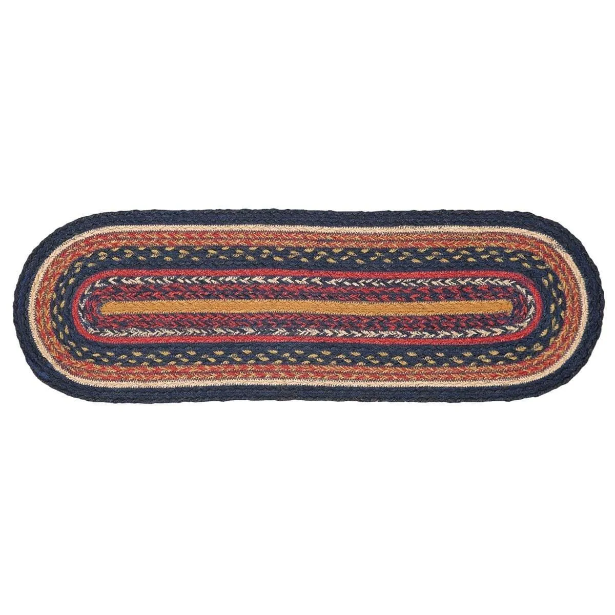 Stratton Jute Stair Tread Oval Latex 8.5x27