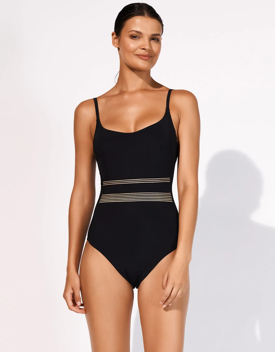 Stratum Underwired Swimsuit - Black Sand