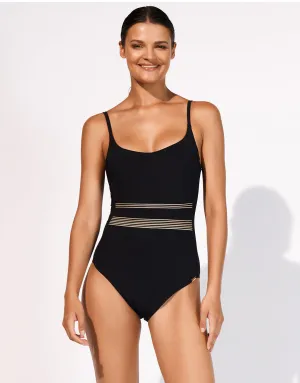 Stratum Underwired Swimsuit - Black Sand