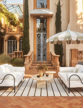 Stripe Indoor / Outdoor Rug by Sarah Sherman Samuel