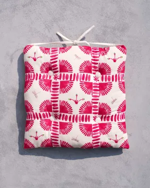 Striped Morocco chair cushion (Pink) accent chair, modern chair
