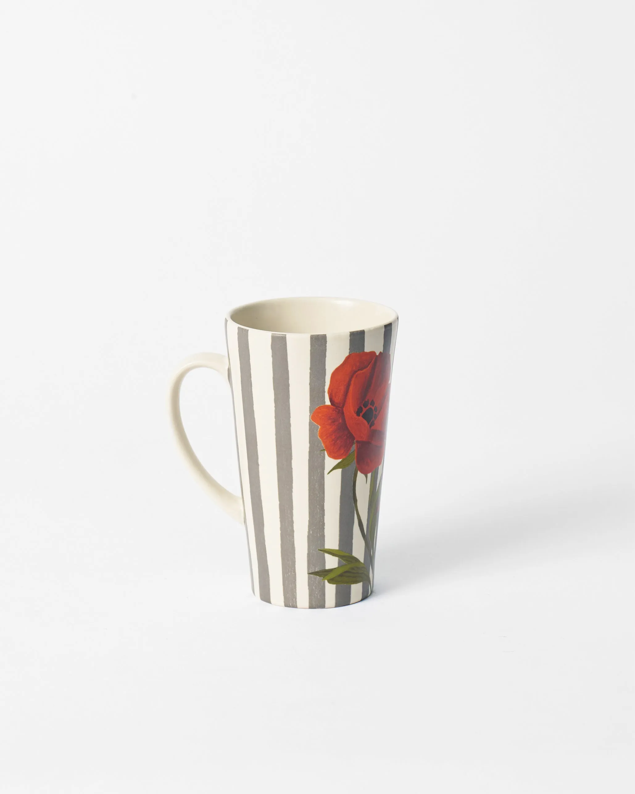 Striped Poppy Tall Mug