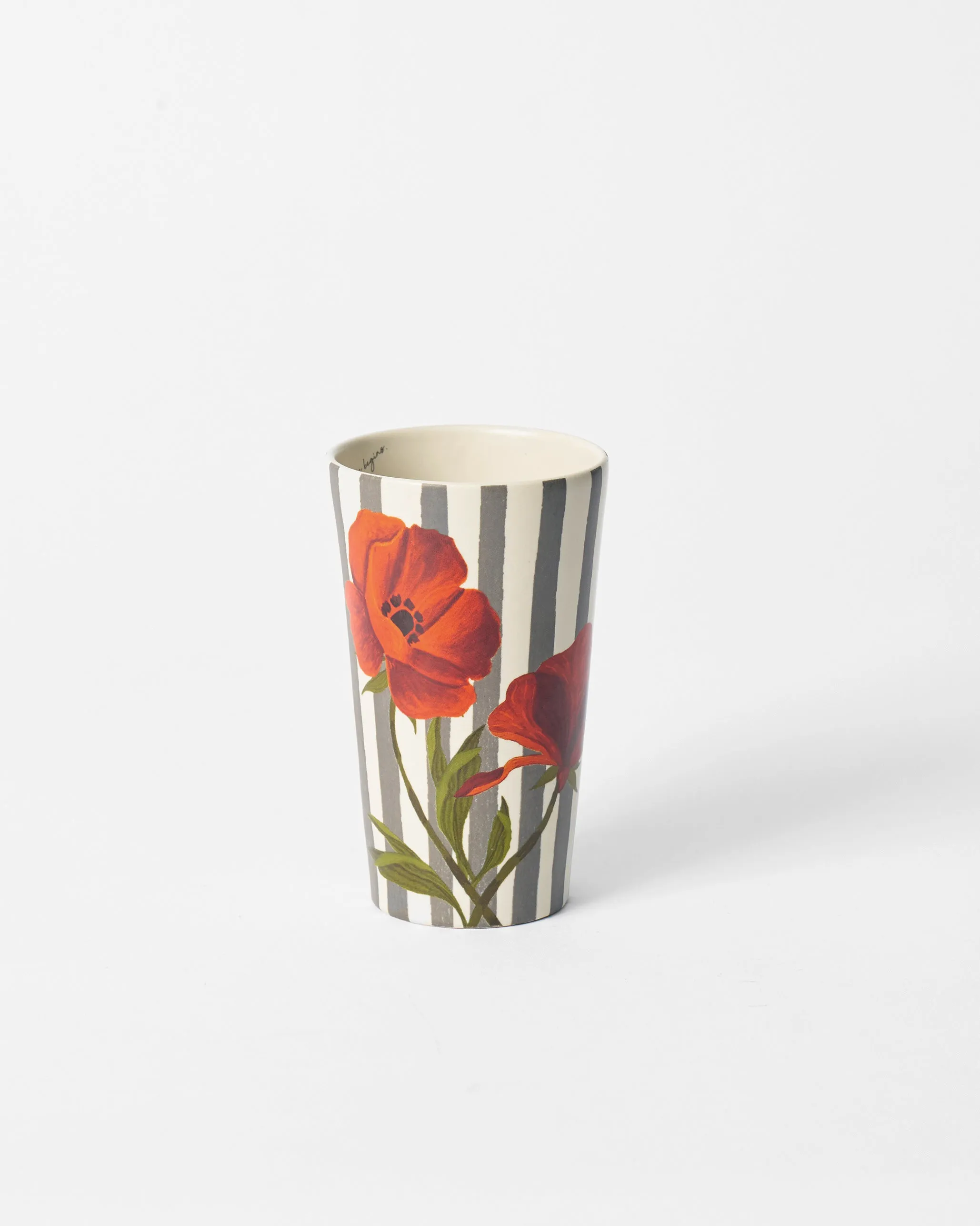 Striped Poppy Tall Mug
