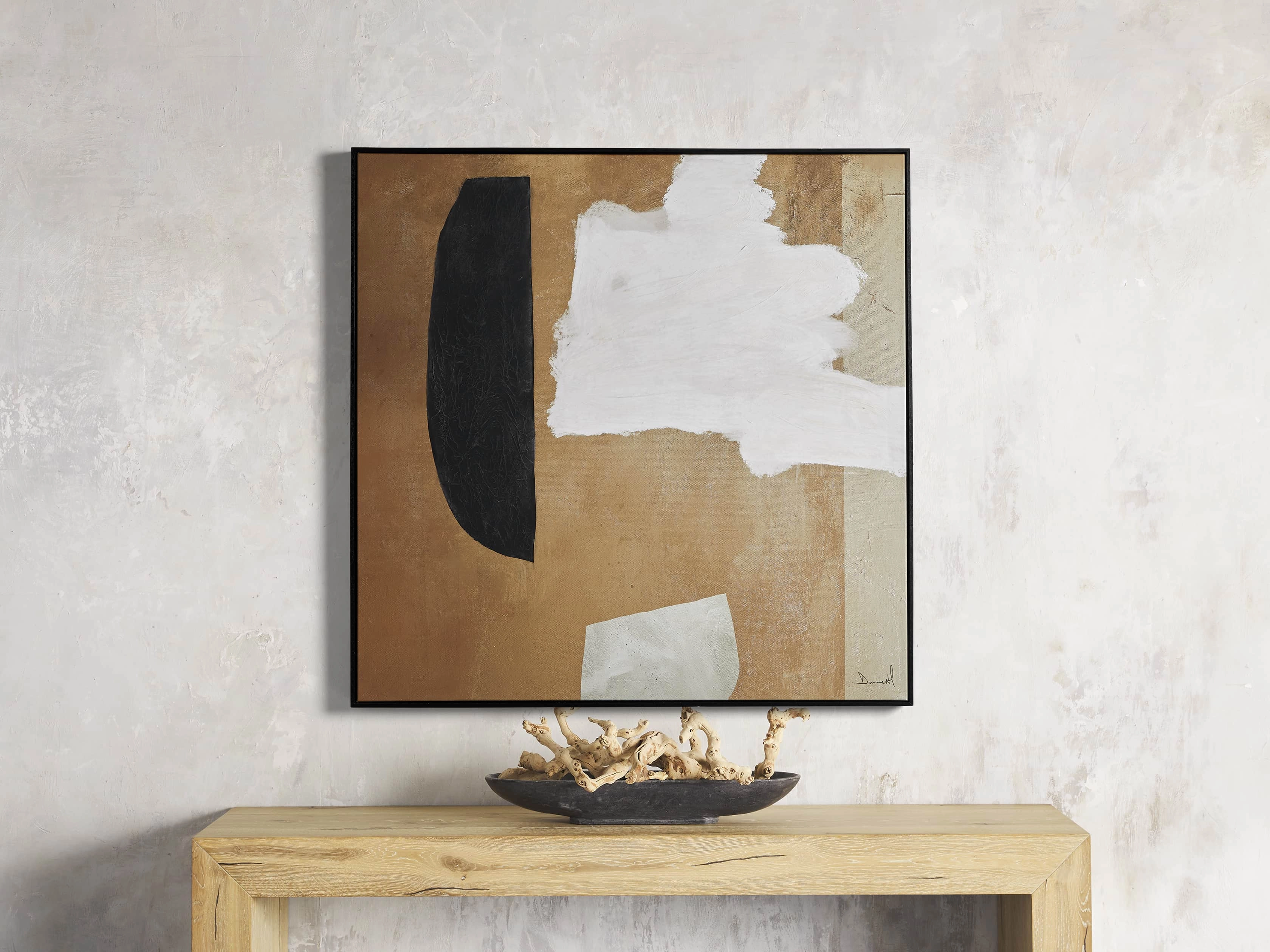 Study in Neutral I Framed Print