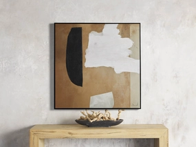 Study in Neutral I Framed Print