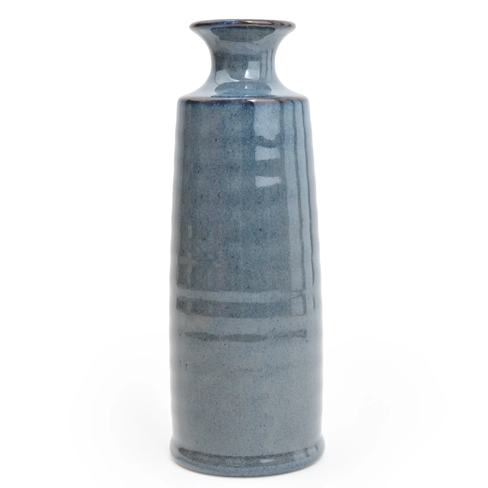 Stunning Reactive Blue Bottle Vase