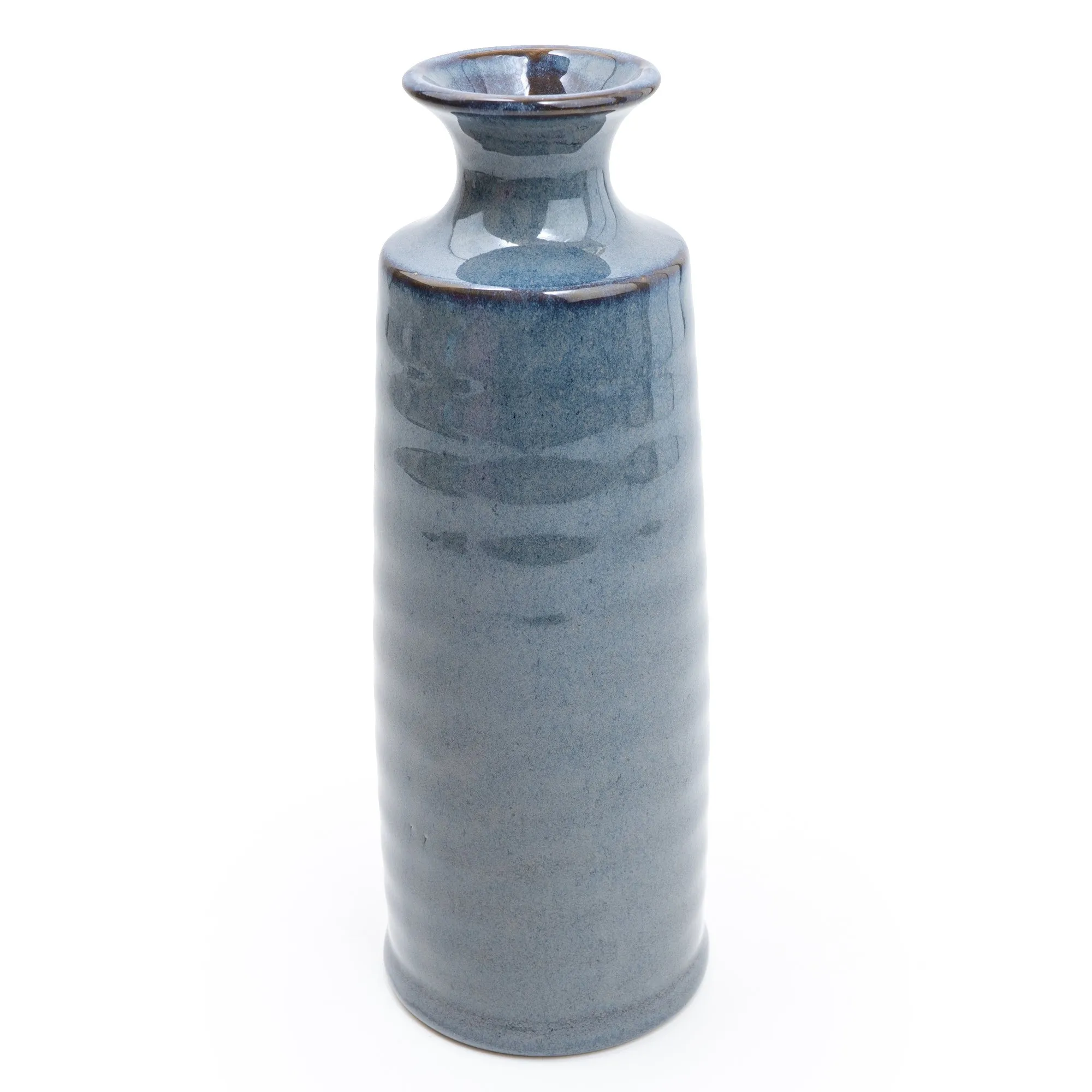 Stunning Reactive Blue Bottle Vase