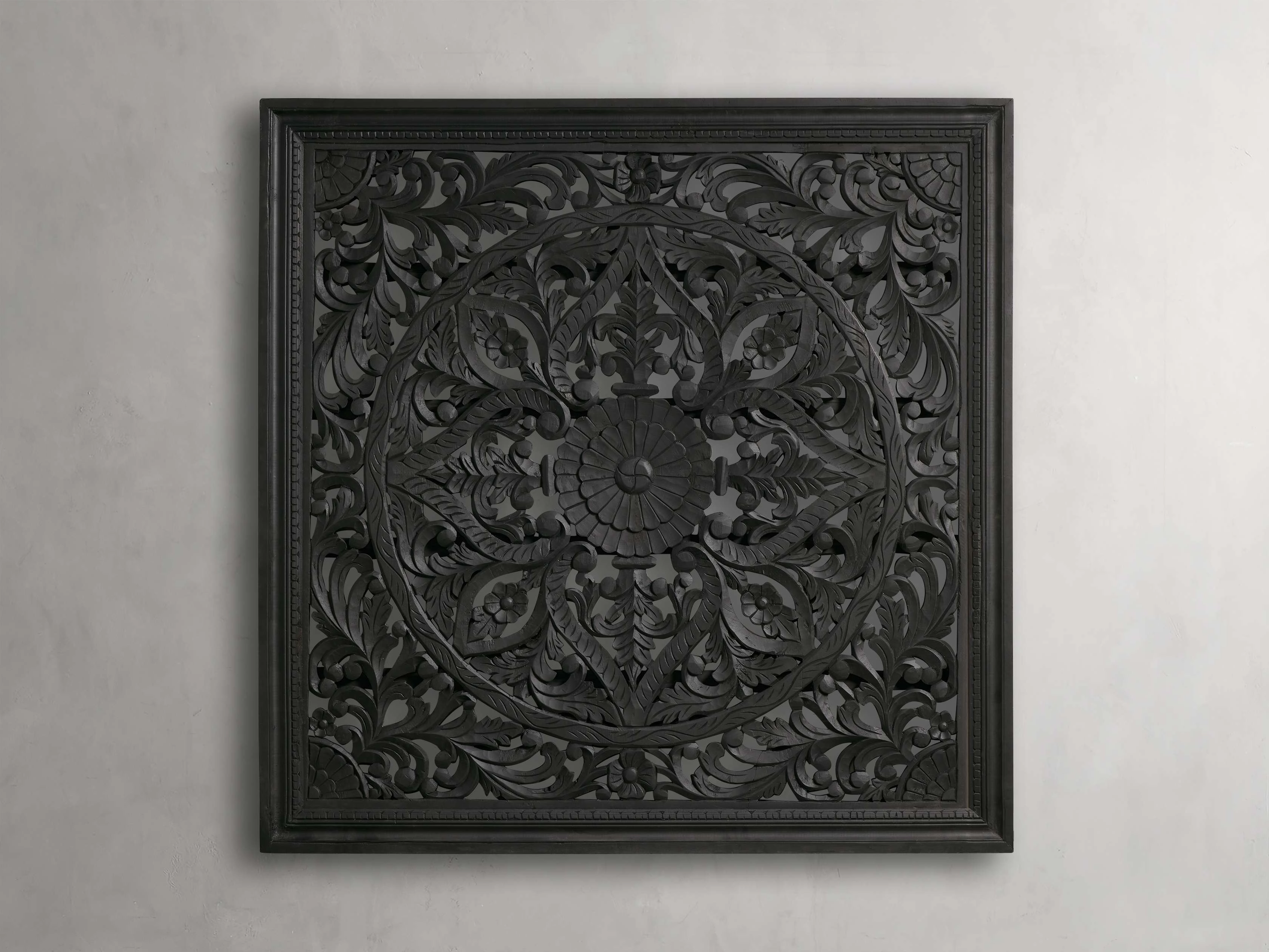 Sukho Grand Carved Panel in Black