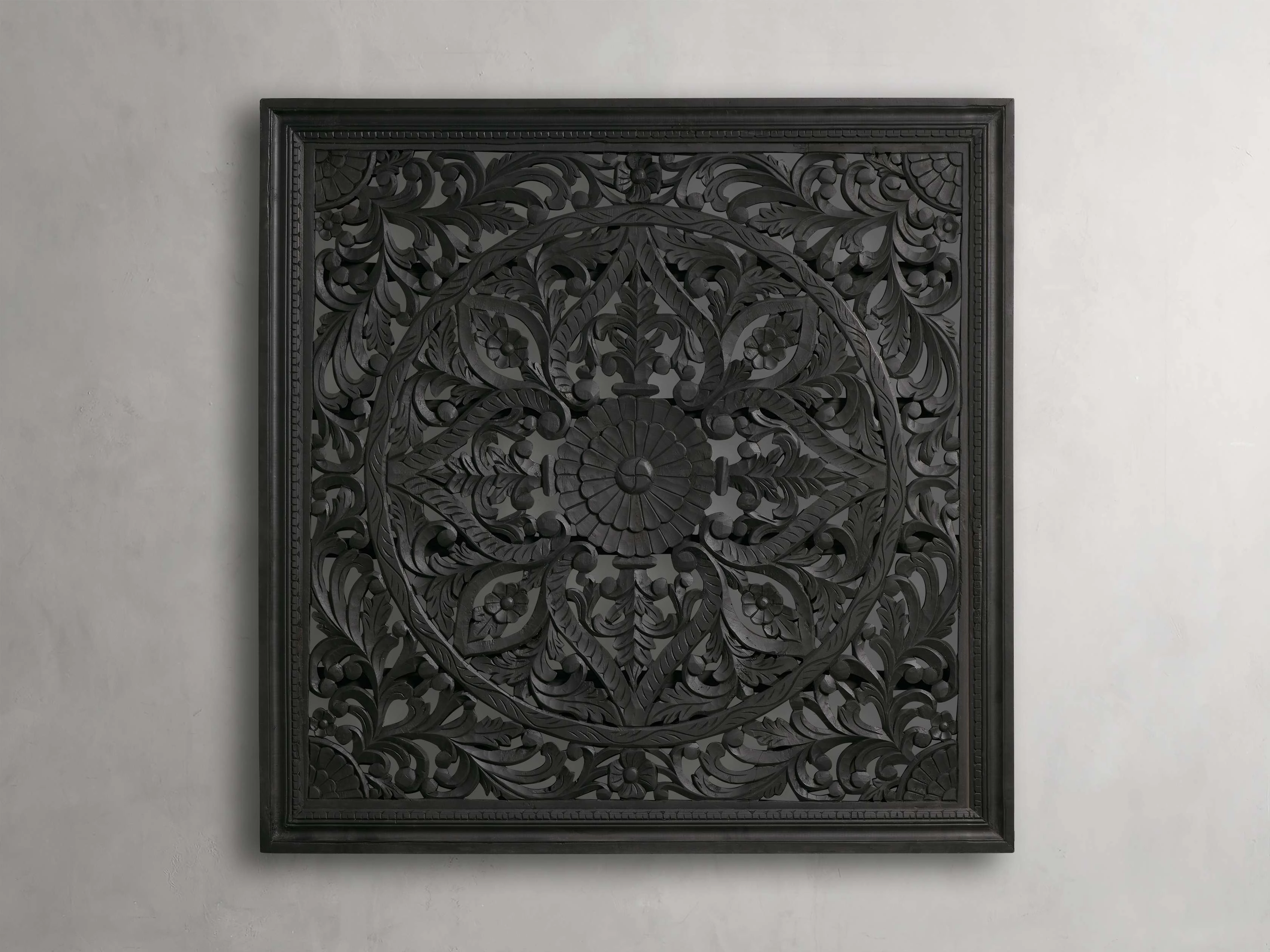 Sukho Grand Carved Panel in Black