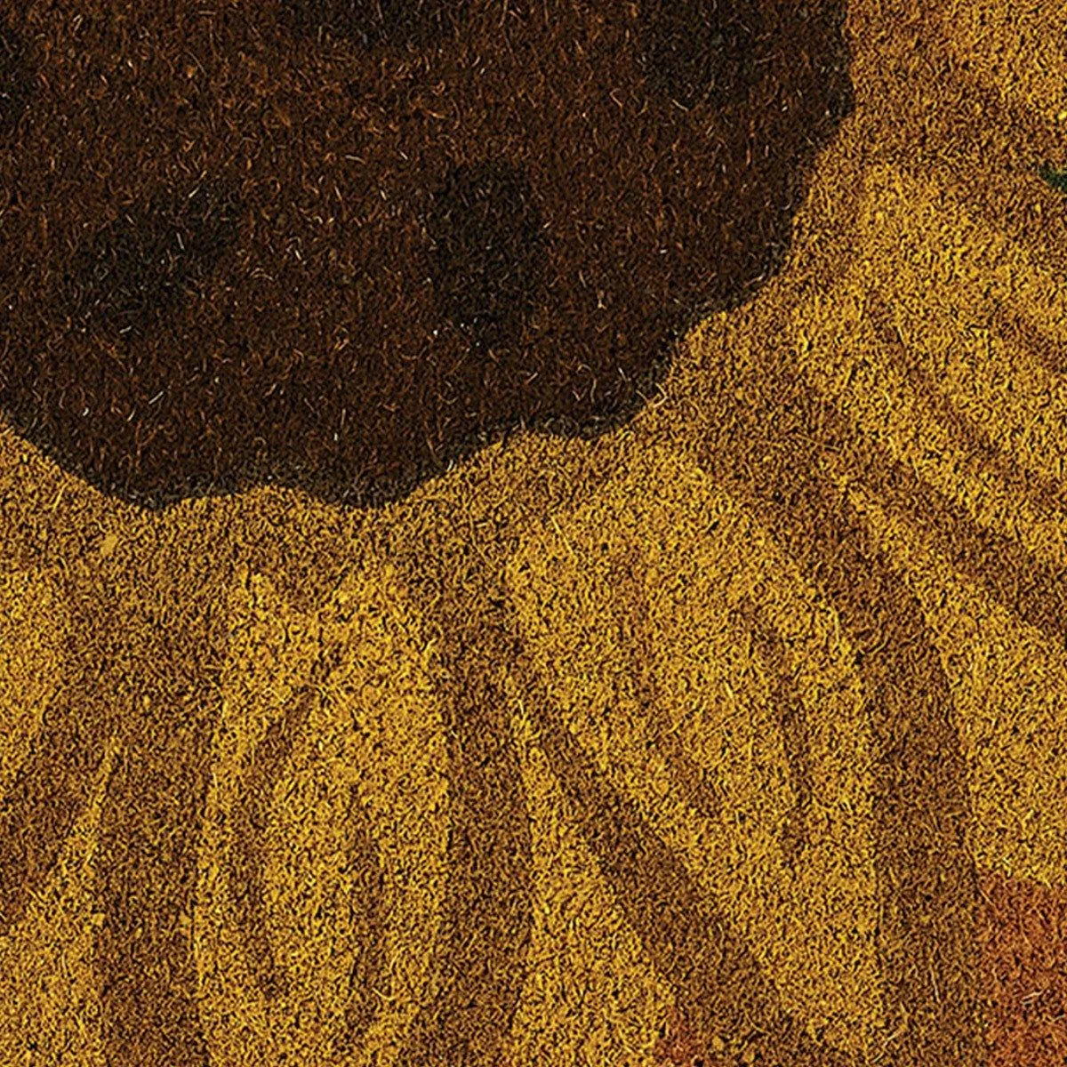 Sunflower Print 1/2 Rug Doormat