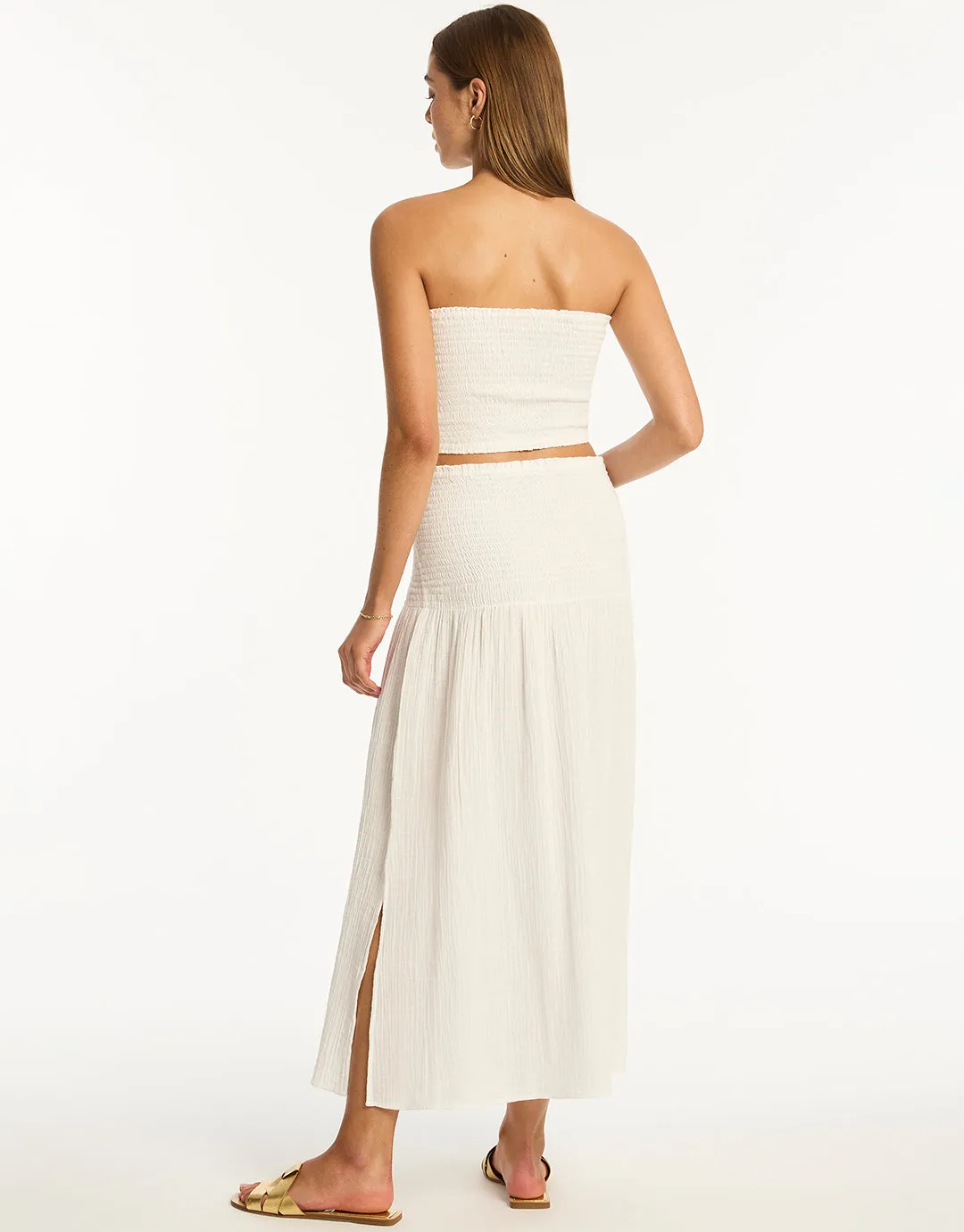 Sunset Beach Skirt - White