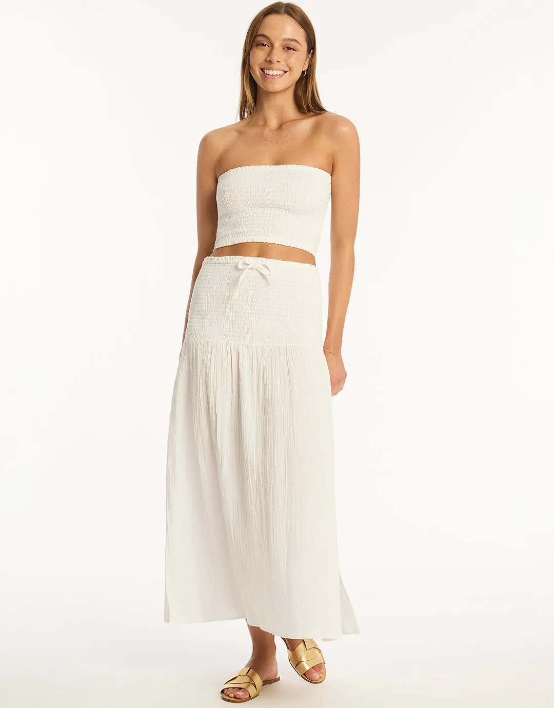 Sunset Beach Skirt - White