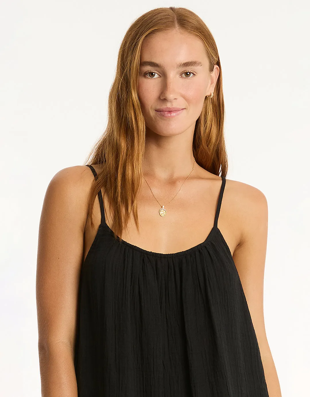 Sunset Short Sundress - Black