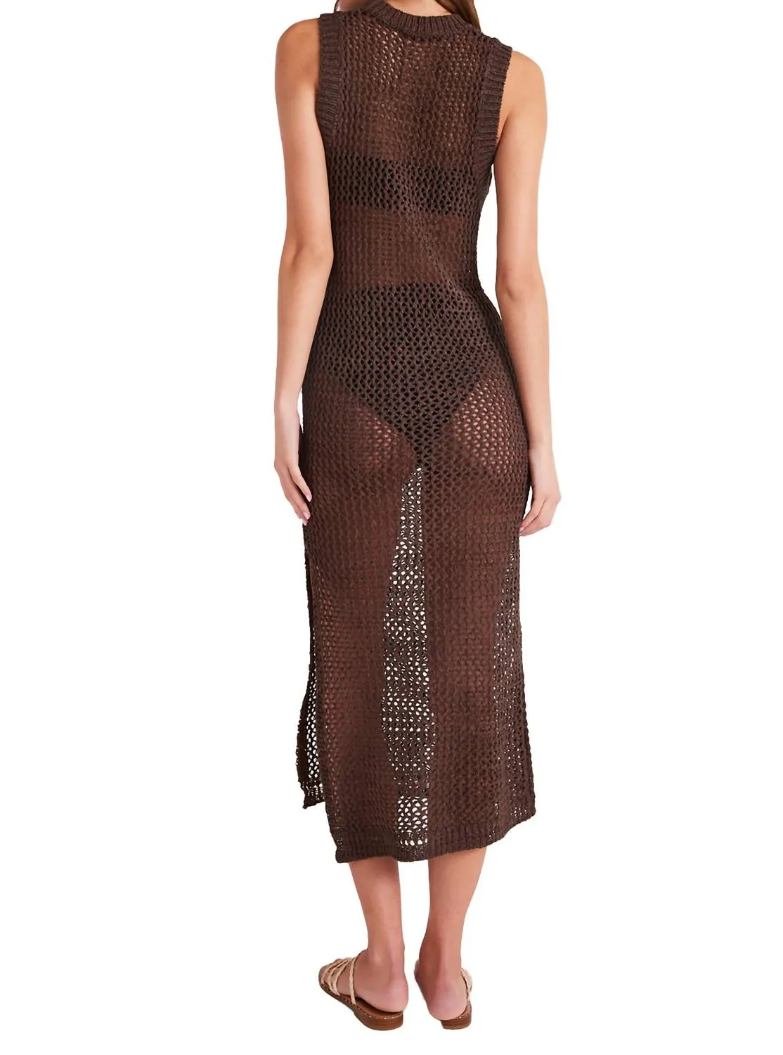 Tank Sweater Dress In Cocoa Cobana