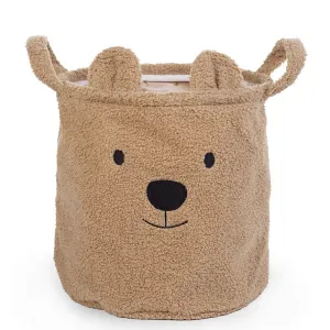 Teddy Basket Medium, Brown home accents, decorative items