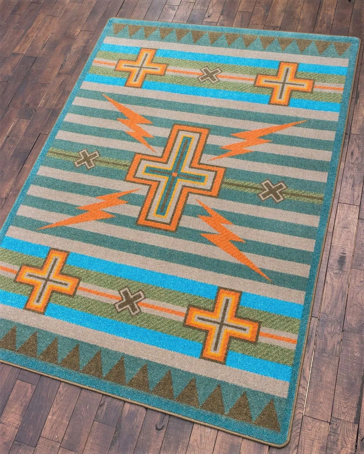 Tempest Turquoise Rugs & Runners sectional couch, U-shape sofa