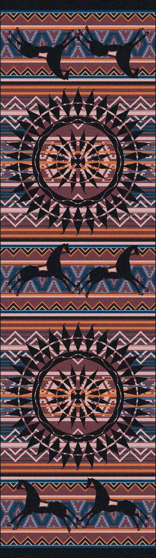 The Ghost Riders Area Rugs - Blue