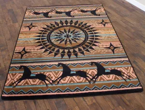 The Ghost Riders Area Rugs - Turquoise folding guest bed, rollaway bed