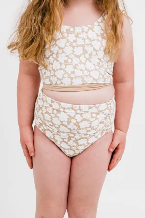The Mini Barefoot Bottom | Tan Floral Print