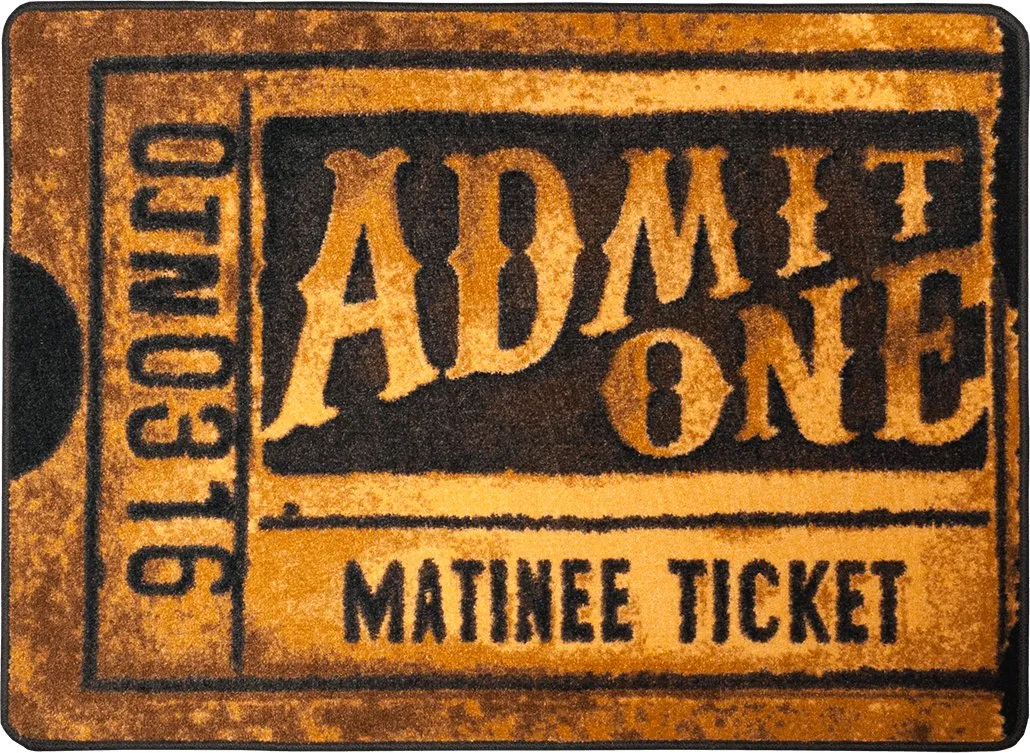 Theater Admit One Accent Rugs