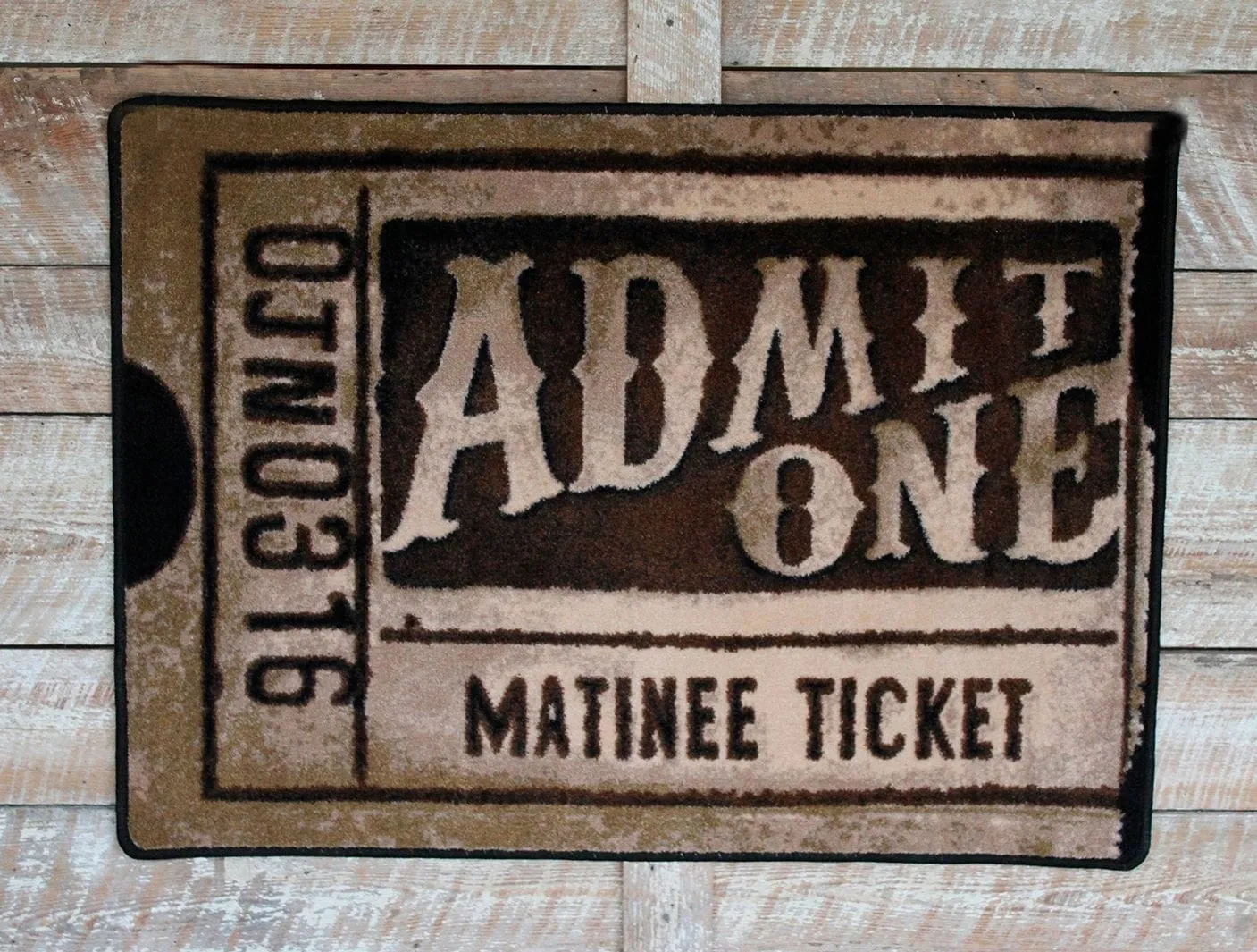 Theater Admit One Accent Rugs