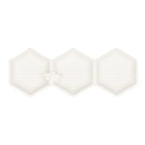 Three-Section Ceramic Dip Dish with Bee Detail kitchen essentials, utensils set