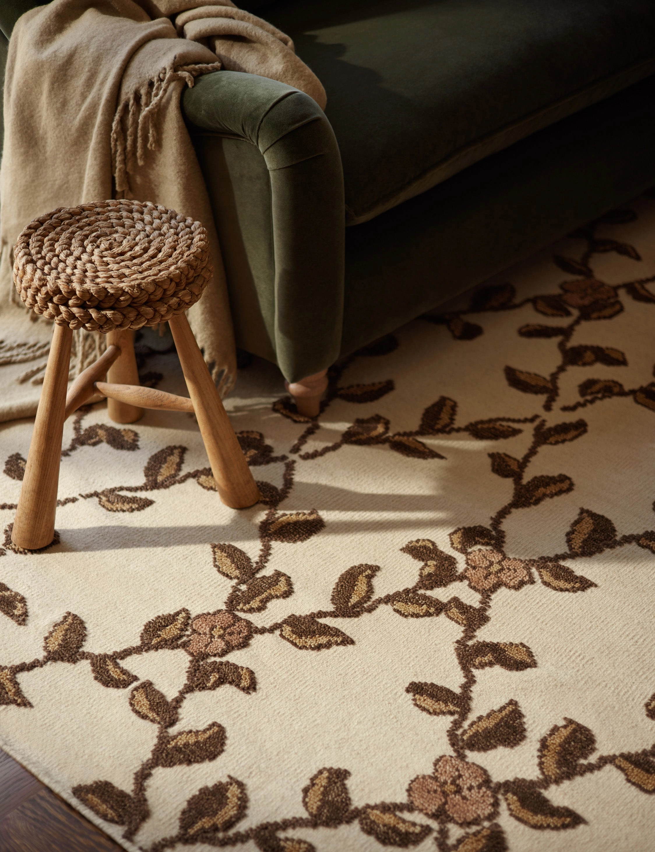 Tillar Hand-Knotted Wool Rug by Jake Arnold