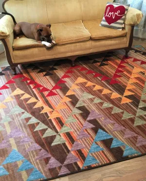 Time Travel Multi Color Rugs - Two Colors folding guest bed, rollaway bed