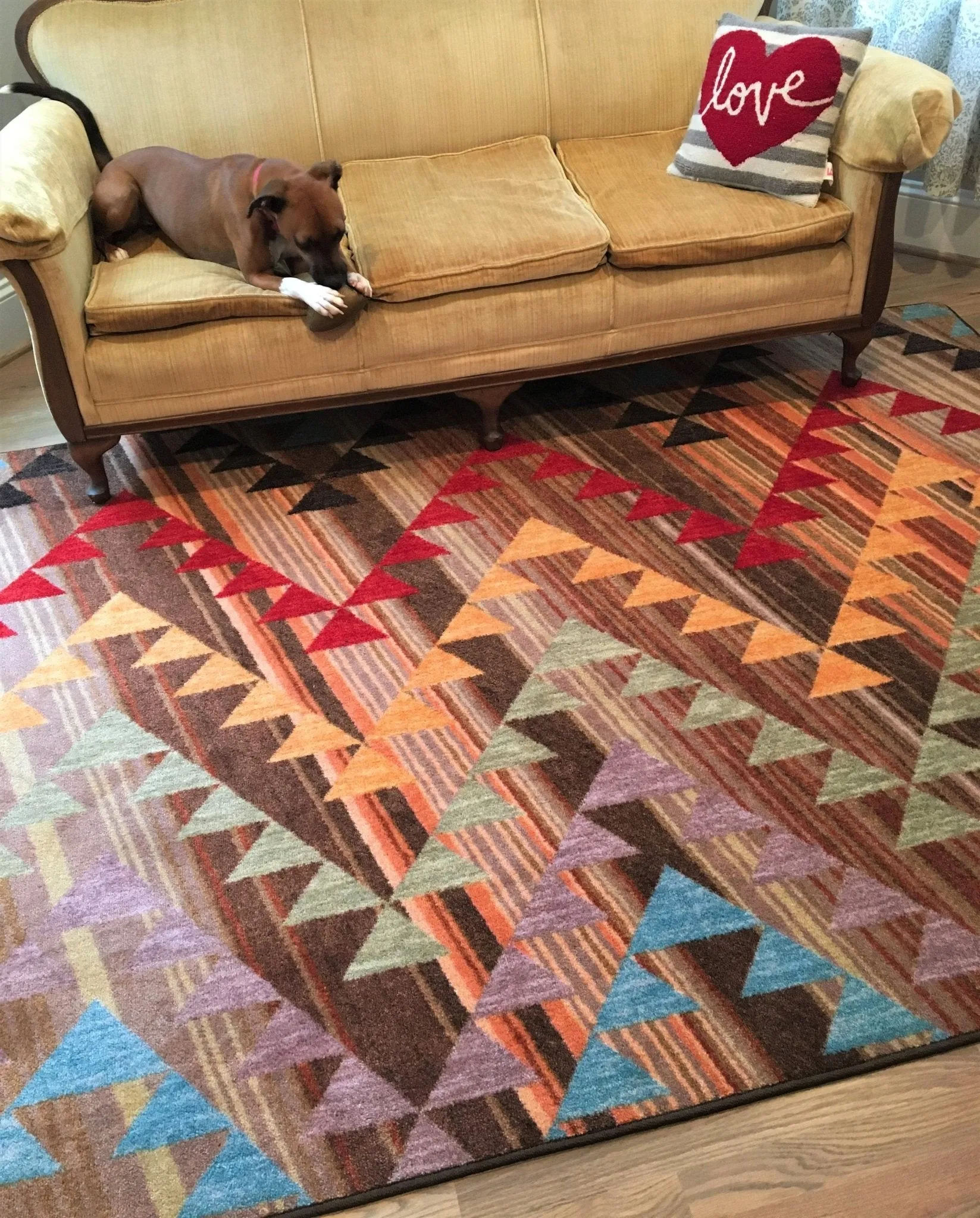 Time Travel Multi Color Rugs - Two Colors serving tray, cheese board