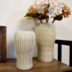 Timeless Elegance Cream Dutch Ridged Vase kitchen essentials, utensils set