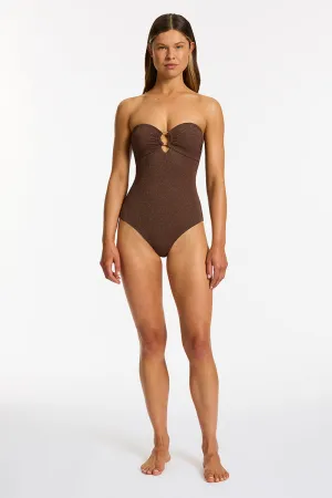 Tirari Nights Bandeau 1Pce Chocolate