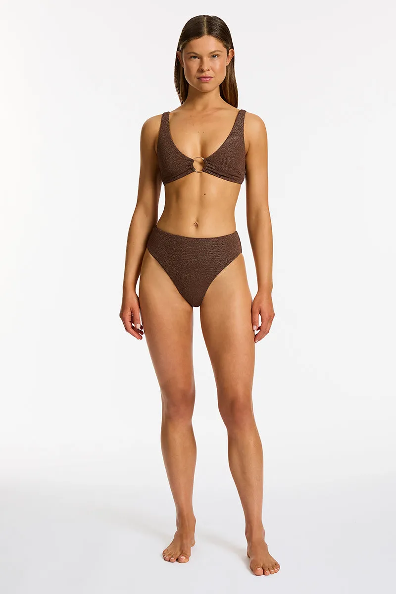 Tirari Nights Tri Bikini Set Chocolate