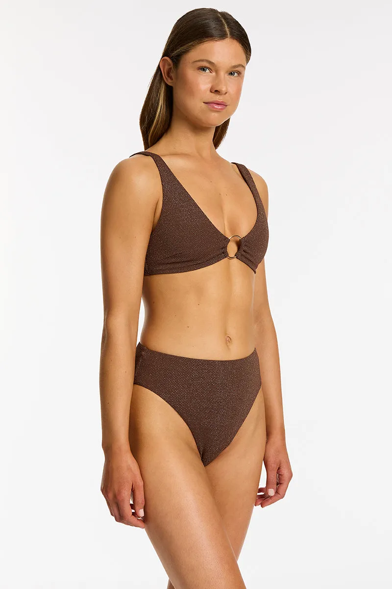 Tirari Nights Tri Bikini Set Chocolate
