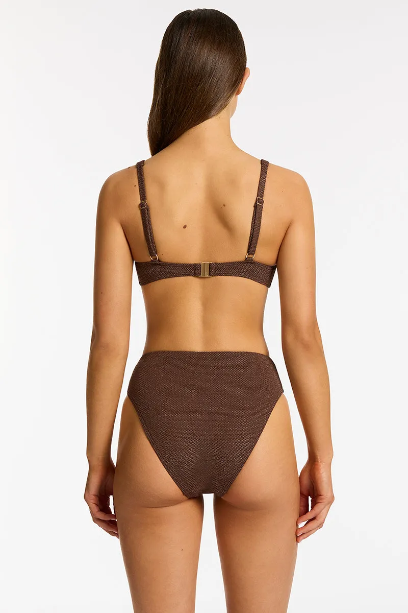 Tirari Nights Tri Bikini Set Chocolate