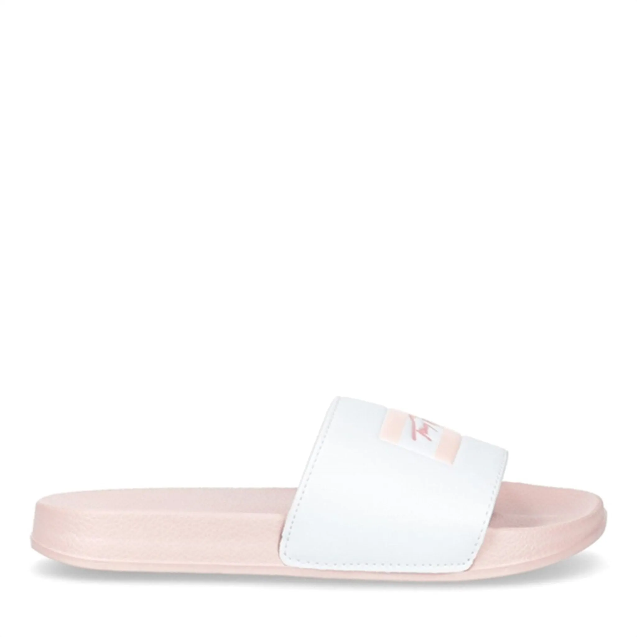 Tommy Hilfiger Flag Print Pool Slide White/Pink