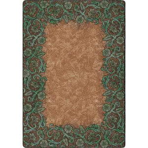 Tooled Floral Western Rug serving tray, cheese board