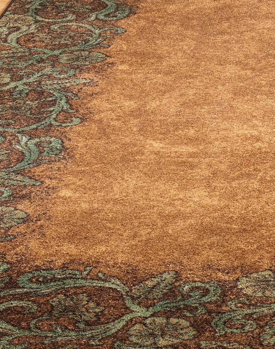 Tooled Floral Western Rug